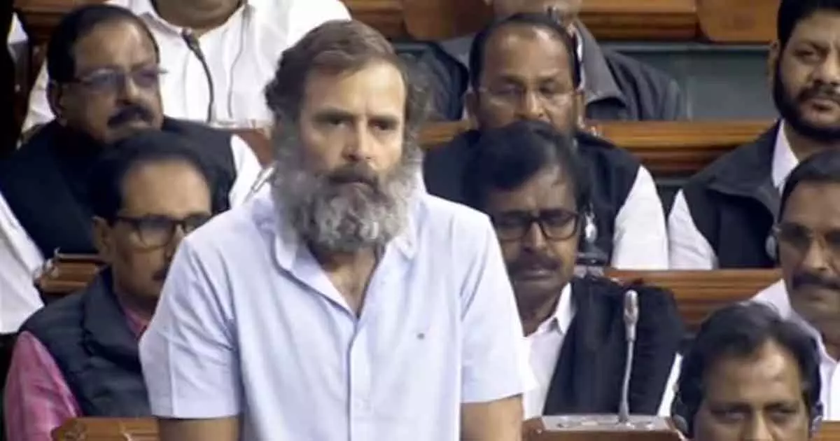 rahul gandhi about adani and narendra modi at parliament rahul gandhi about adani and narendra modi at parliament