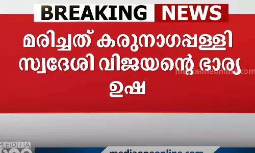 കേബിൾ കുടുങ്ങി സ്‌കൂട്ടർ മറിഞ്ഞു; കായംകുളത്ത് സ്ത്രീ മരിച്ചു
