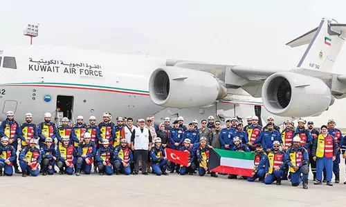 തുർക്കിയിലേക്ക് കുവൈത്ത് കൂടുതൽ   ദുരിതാശ്വാസ സഹായം അയച്ചു