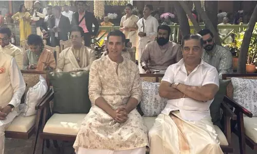 Kamal Haasan, Mohanlal  At A Jaipur Wedding