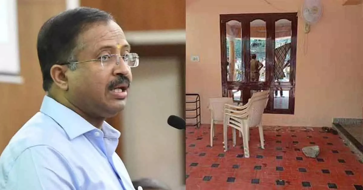 v muraleedharan house attack accused arrest v muraleedharan house attack accused arrest