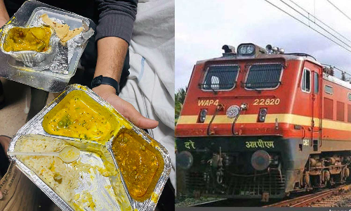 Poor-Quality IRCTC,Woman Complains Of Poor-Quality Food,Woman Complains  IRCTC, Food Served On Indian Trains,മോശം ഭക്ഷണത്തിനെതിരെ പരാതി,ട്രെയിനിലെ മോശം ഭക്ഷണം,ഇന്ത്യന്‍ റെയില്‍വെയുടെ ഭക്ഷണനിലവാരം,