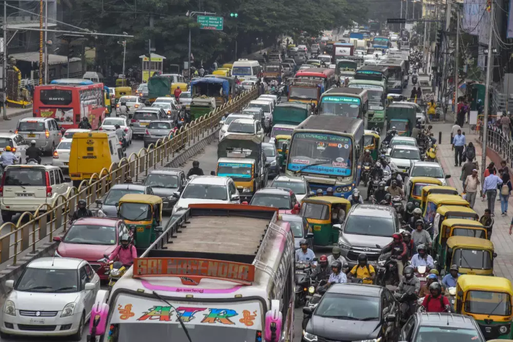Bengaluru traffic block