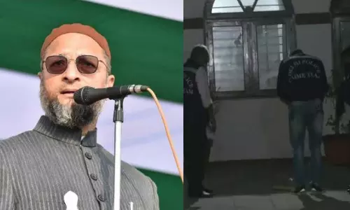 Asaduddin Owaisi , Stones Thrown Owaisi Delhi Home,, AIMIM Chief ,delhi police,ഉവൈസിയുടെ വീടിന് നേരെ കല്ലേറ്