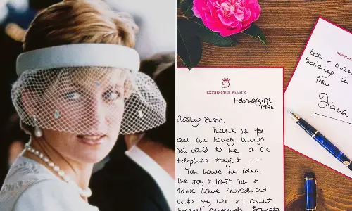 ഡിവോഴ്‌സിന് പിന്നാലെ ഡയാന രാജകുമാരി സുഹൃത്തുക്കൾക്കെഴുതിയ കത്തുകൾ ലേലത്തിന്: ലഭിച്ചത് 1 കോടി രൂപ