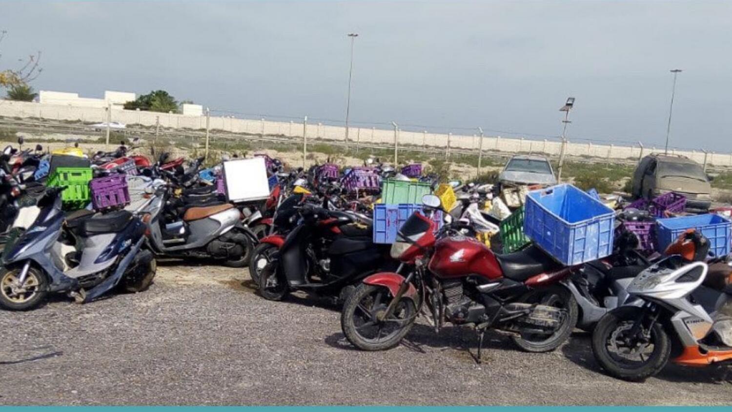 Traffic violation, motorbikes, seize, UAE