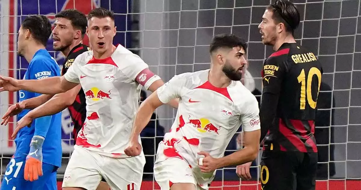 Manchester City draw against RB Leipzig Manchester City draw against RB Leipzig