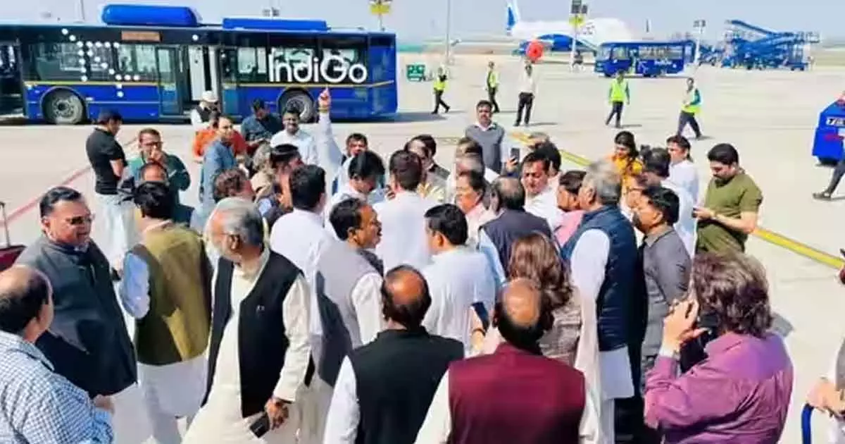 Congress leader Pawan Khera deboarded from plane in Delhi airport