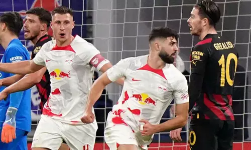 Manchester City draw against RB Leipzig