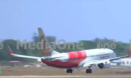 Kozhikode - Dammam Air India flight ,landed , Thiruvananthapuram,