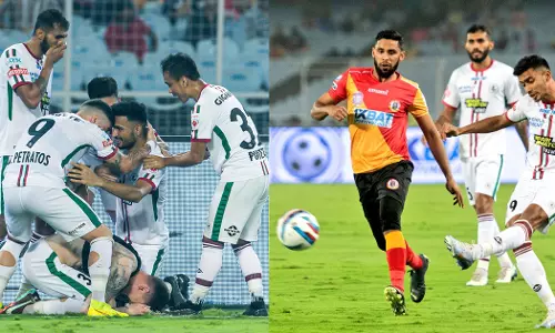 ATK Mohunbagan won by two goals against East Bengal in Kolkata Derby in ISL.