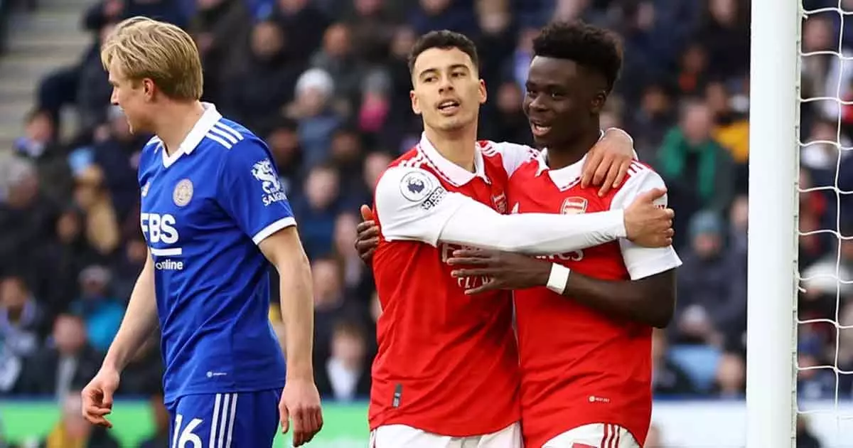 ഒന്നാമതു തന്നെ: ലെസ്റ്ററിനെ തോല്പ്പിച്ച് വിജയക്കുതിപ്പ് തുടര്ന്ന് ആഴ്സണല് ഒന്നാമതു തന്നെ: ലെസ്റ്ററിനെ തോല്പ്പിച്ച് വിജയക്കുതിപ്പ് തുടര്ന്ന് ആഴ്സണല്