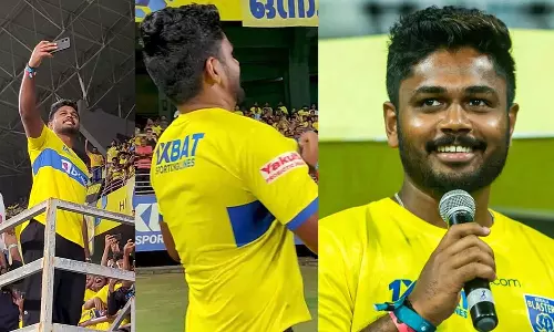 SanjuSamsonforKeralaBlastersmatch, SanjuSamsonatKaloorStadium