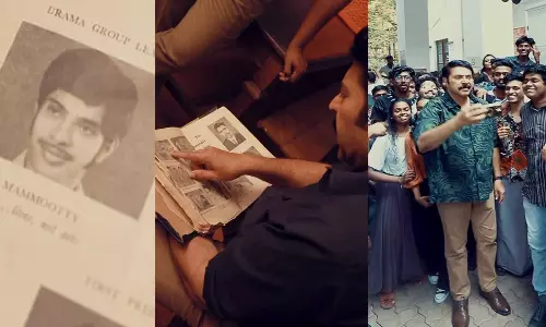 mammootty, maharajas college