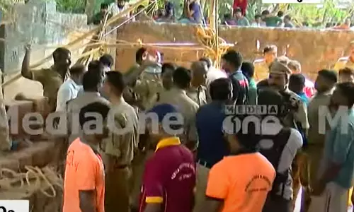 collapse well, accident, police, malappuram