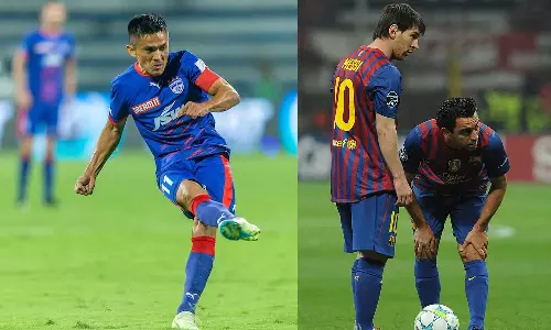 LionelMessiyellowcardforfreekick, SunilChhetricontroversialfreekick, ISL2023freekickcontroversy