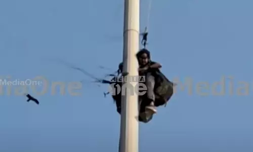 Paragliding accident , varkala