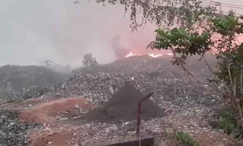 brahmapuram fire, kochi