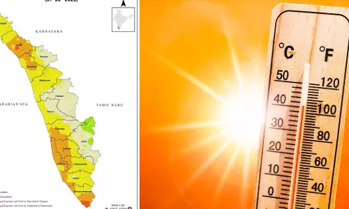 Extreme heat in four districts of Kerala, Risk of sunstroke in seven districts Extreme heat in four districts of Kerala, Risk of sunstroke in seven districts