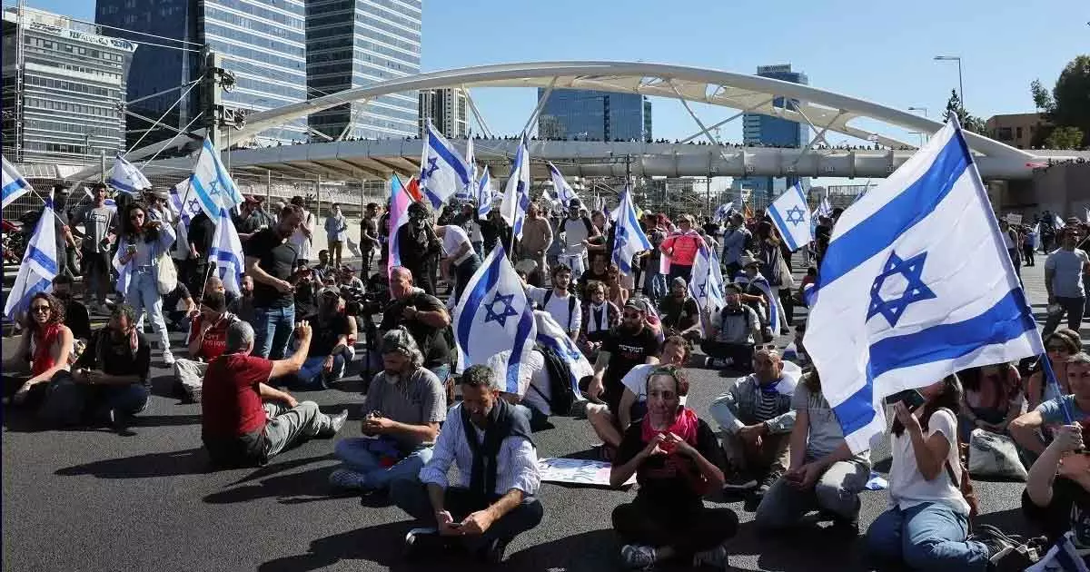 protest against Israeli Prime Minister Benjamin Netanyahu protest against Israeli Prime Minister Benjamin Netanyahu
