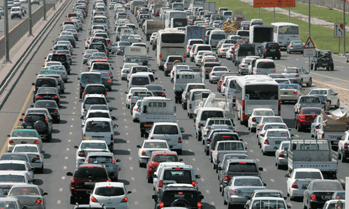 Car fire on Sheikh Zayed Road