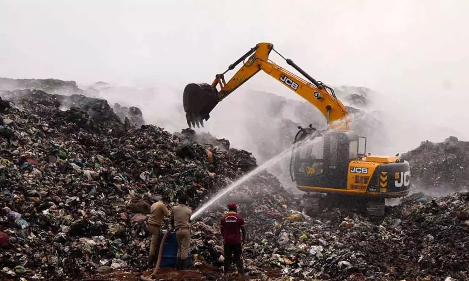 Brahmapuram fire: HCs observation committee reaches the spot