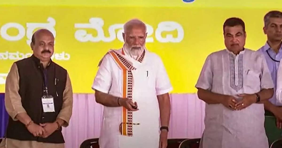 Bengaluru to Mysuru expressway inaugurated by PM narendra modi Bengaluru to Mysuru expressway inaugurated by PM narendra modi