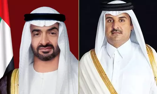 Support for IMF conference UAE President talking to Amir of Qatar