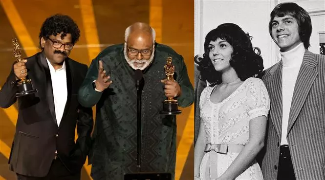 Who are the carpenters,Keeravani mentioned,oscar award