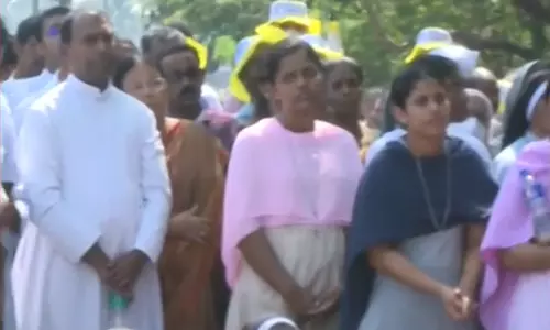 Thrissur Archdiocese  protest