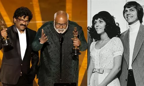 Who are the carpenters,Keeravani mentioned,oscar award