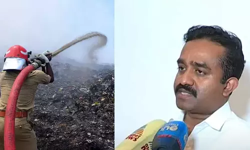 Brahmapuram fire,Brahmapuram Contractor on fire,SODA INFRASTRUCTURE, Breaking News Malayalam, Latest News, Mediaoneonline