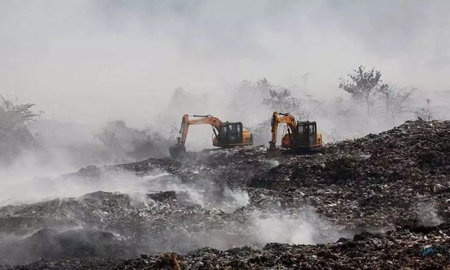 brahmapuram plant completely extinguished, brahmapuram plant