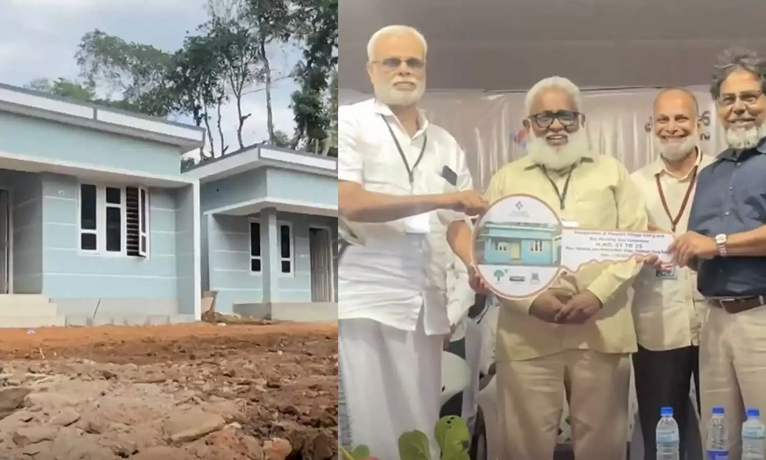 Peoples Foundation Kerala has handed over houses to be constructed and provided Peoples Foundation Kerala has handed over houses to be constructed and provided
