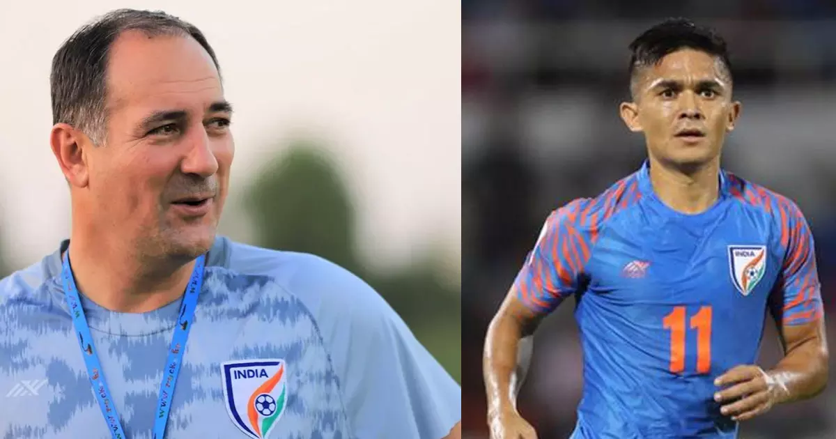 Igor Stimac with Sunil Chhetri