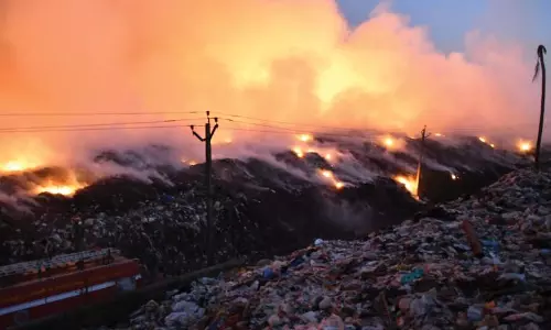 brahmapuram plant fire