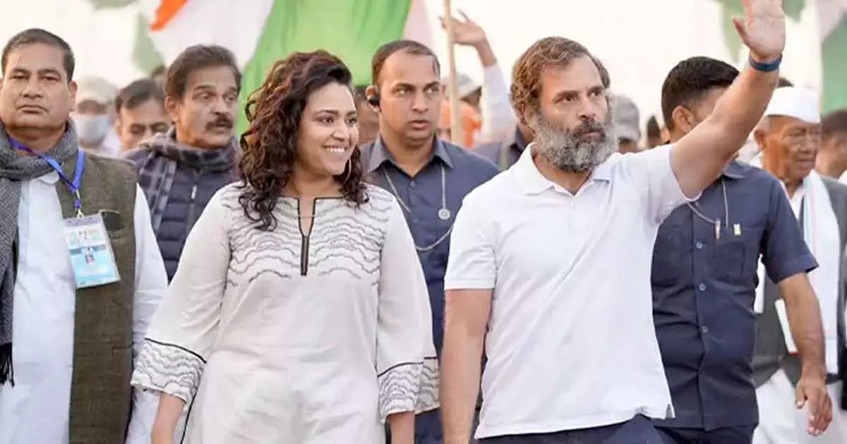 Swara baskar With Rahul gandhi Swara baskar With Rahul gandhi