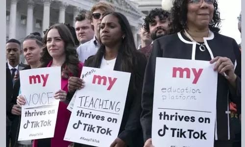 ടിക് ടോക് എന്‍റെ ശബ്ദം, നിരോധിക്കരുത്: അമേരിക്കയില്‍ പ്രതിഷേധം