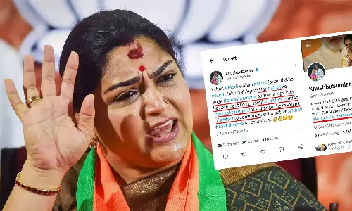 BJP leader Khushbu says Modi is the name of all corrupt people, previous tweet rised by congress