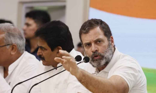 congress protest against rahul gandhi disqualification