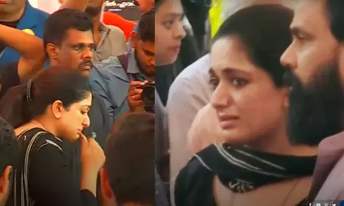 അവസാനമായി ഒരുനോക്കു കാണാനെത്തി, ഇന്നസെന്റിനെ കണ്ട് പൊട്ടിക്കരഞ്ഞ് കാവ്യ