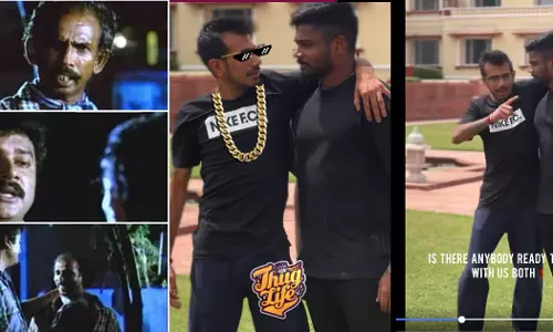 Chahal, Sanju Samson Keeleri Chahal in Town; Sanju Samson with video