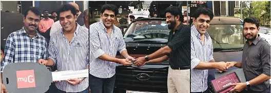 സഹപ്രവർത്തകർക്ക് കാർ സമ്മാനമായി നൽകി മൈജി ചെയർമാൻ
