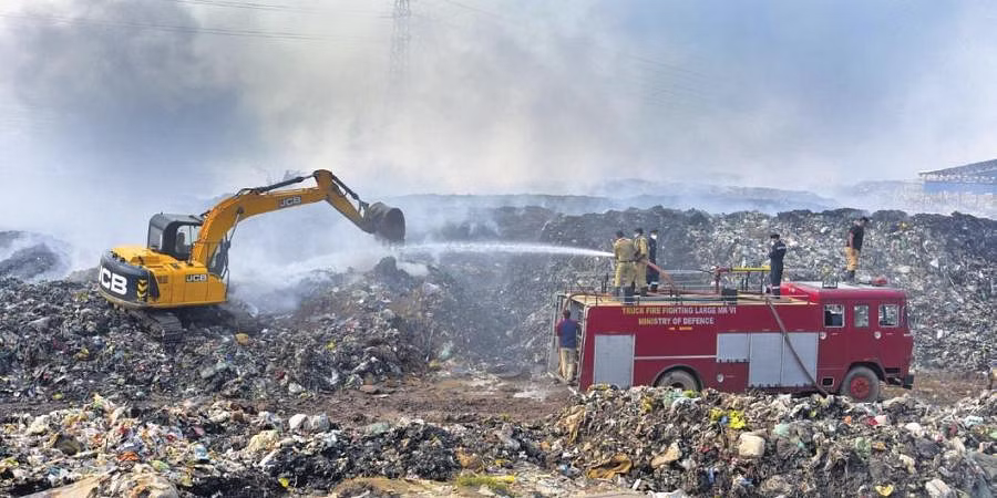 brahmapuram plant fire