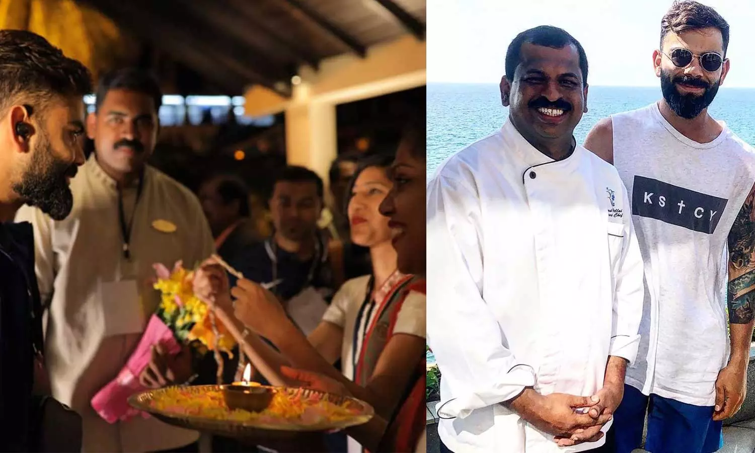ViratKohlihavingKeralaSadya, ChefPillaipreparesKeralaSadyaforViratKohli, ChefSureshPillaifoodexperiencewithIndiancricketteam, ViratKohliandChefPillai