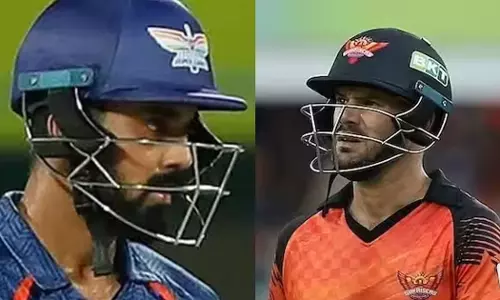 Toss to Sunrisers Hyderabad in the match against Lucknow Supergiants. The team chose to bat.