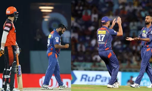 Sunrisers Hyderabad scored 121 runs for the loss of eight wickets in the allotted 20 overs against Lucknow Supergiants.