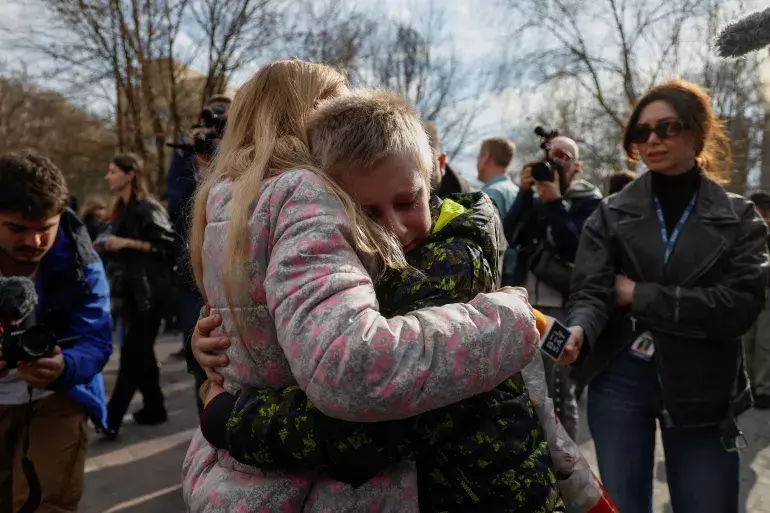 Ukraine children returned from Russia