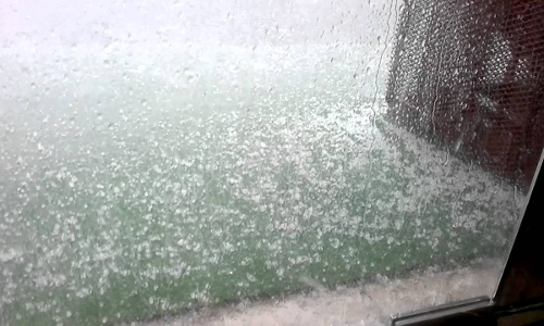 Heavy rains and hailstorms
