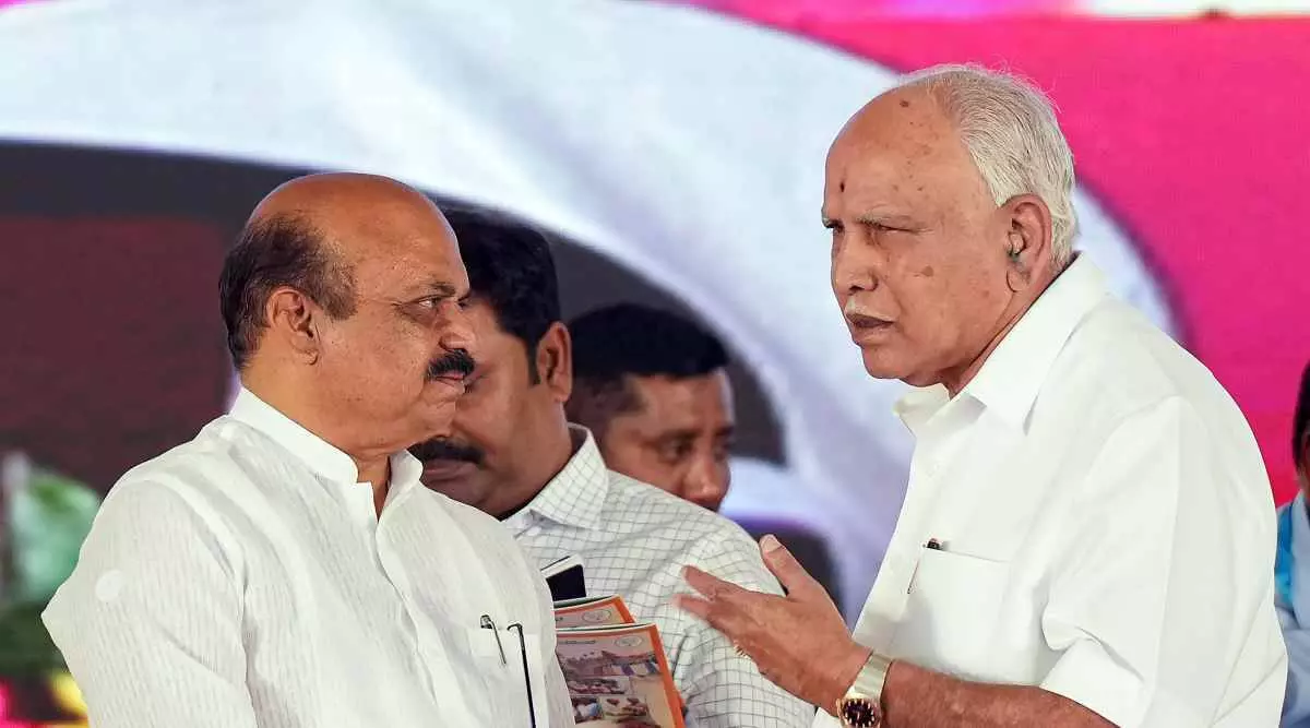 Basavaraj Bommai with  BS Yediyurappa